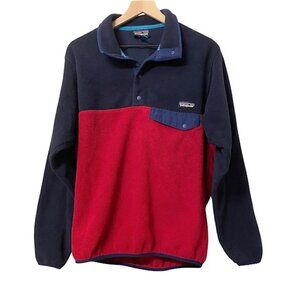 Men's Patagonia Synchilla Snap-T Fleece Pullover Colorblock Sweater Size Small